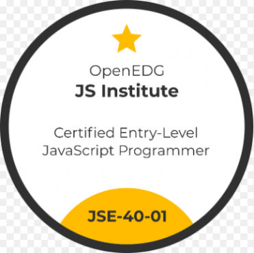 JSE (40-01) – Certified Entry-Level JavaScript Programmer